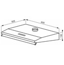 Okap kuchenny Podszafkowy AMICA OSC6112W 60.0cm biały