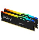 Pamięć RAM Kingston Fury Black Beast RGB 64GB DDR5 6000MHz Z radiatorem 1.4V 30CL