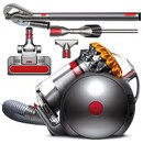 Odkurzacz DYSON Cinetic Big Ball Multifloor 2 tradycyjny z pojemnikiem 700W Szaro-żółty