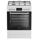 Kuchnia Beko FBM62330GWDTN płyta gazowa, piekarnik elektryczny