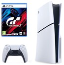 Konsola Sony PlayStation 5 Slim 1TB biało-czarny + Gran Turismo 7 + pad bezprzewodowy DualSense