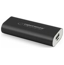 Powerbank Esperanza Hadron 4400mAh czarny