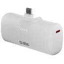 Powerbank SBS TEBB5000PLUGWGRS 5000mAh 10.0W biały