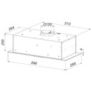 Okap kuchenny Wkład MAAN Ares Touch Soft 59.6cm czarny