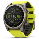 Smartwatch Garmin Fenix 8 Sapphire Solar grafitowo-żółty