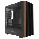 Obudowa PC Gembird CCCFCWOOD Midi Tower czarno-brązowy