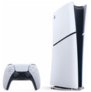 Konsola Sony PlayStation 5 Slim Digital 825GB biało-czarny + Pad bezprzewodowy DualSenseKabel USBKabel zasilającyKabel HDMI (zgodny ze standardem 4K)Dwie stopki podstawy poziomej