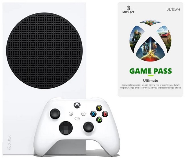 Microsoft Xbox Series S + 3mies Game Pass Ultimate