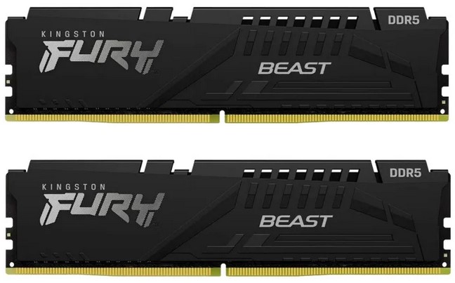 Kingston FURY 32GB (2x16GB) 6000MHz CL30 Beast Black XMP