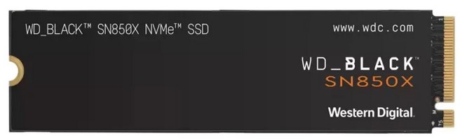 WD 2TB M.2 PCIe Gen4 NVMe Black SN850X