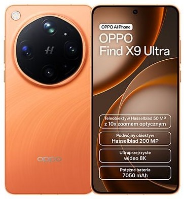 OPPO Find X9 Ultra Pomarańczowy