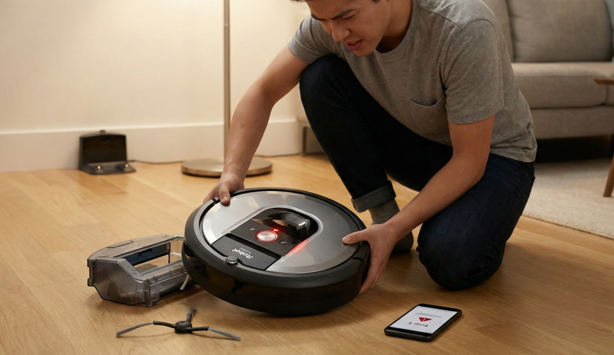 Najczęstsze usterki robotów sprzątających iRobot Roomba