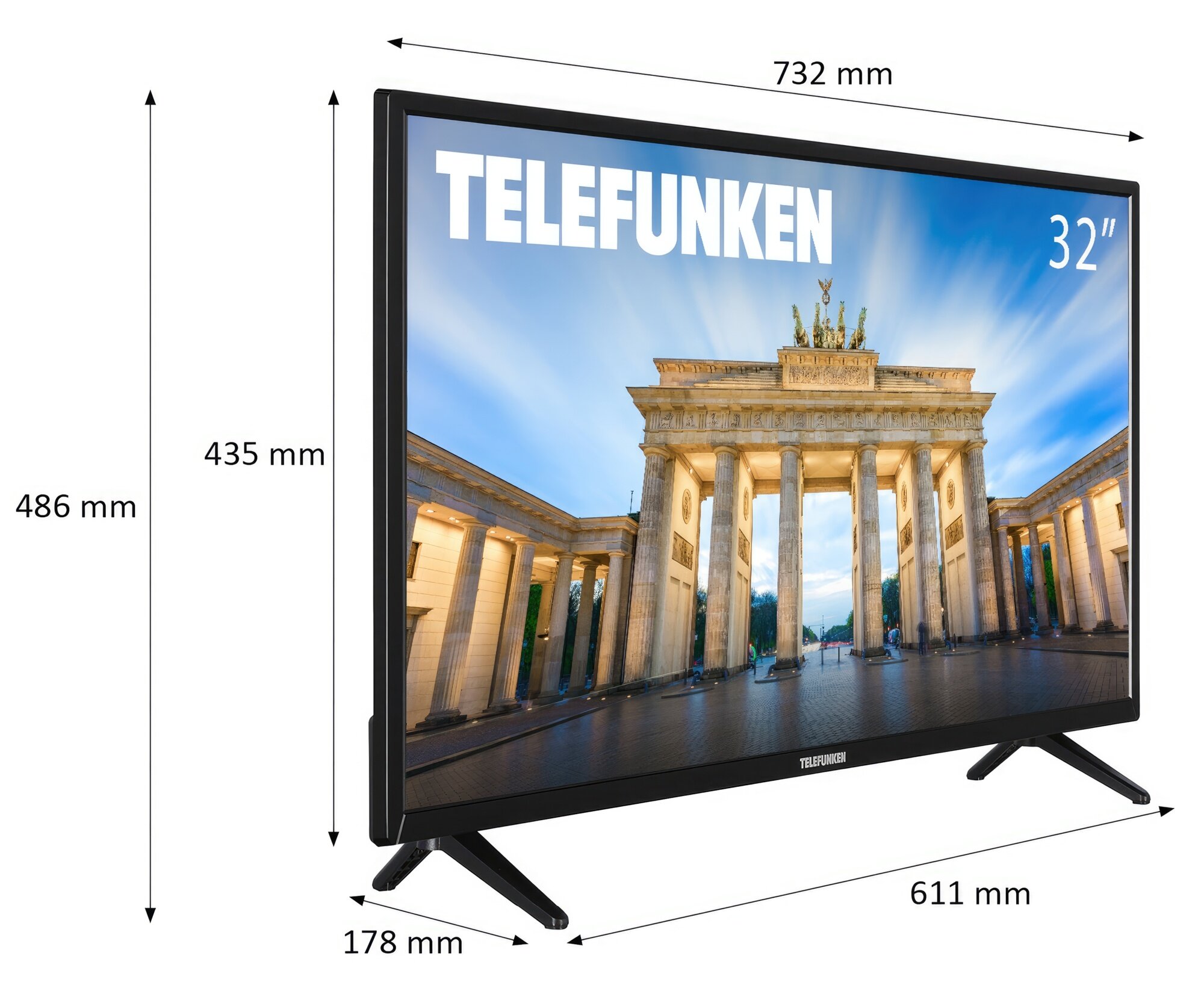 Telewizor TELEFUNKEN 32HG6011 32" HD Ready