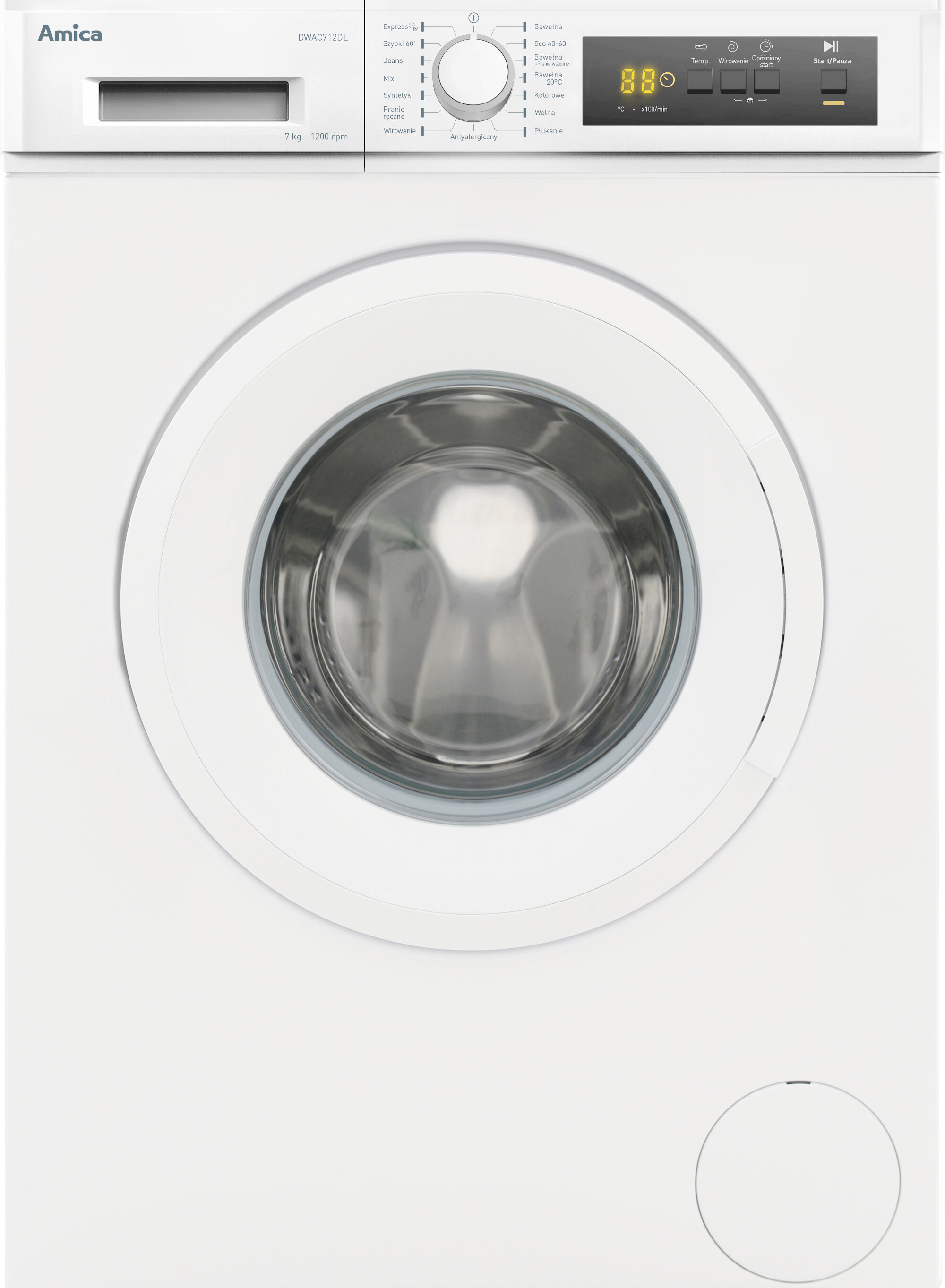 Pralka AMICA DWAC712DL 1200obr./min