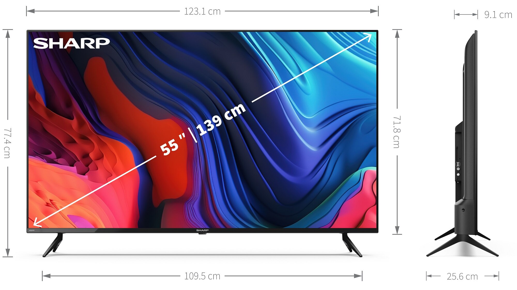 Telewizor Sharp 55LF1EA 4K Ultra HD