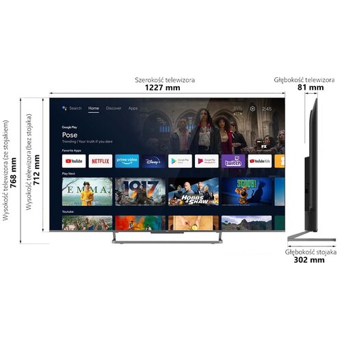 Telewizor TCL 55C728 55" 4K Ultra HD